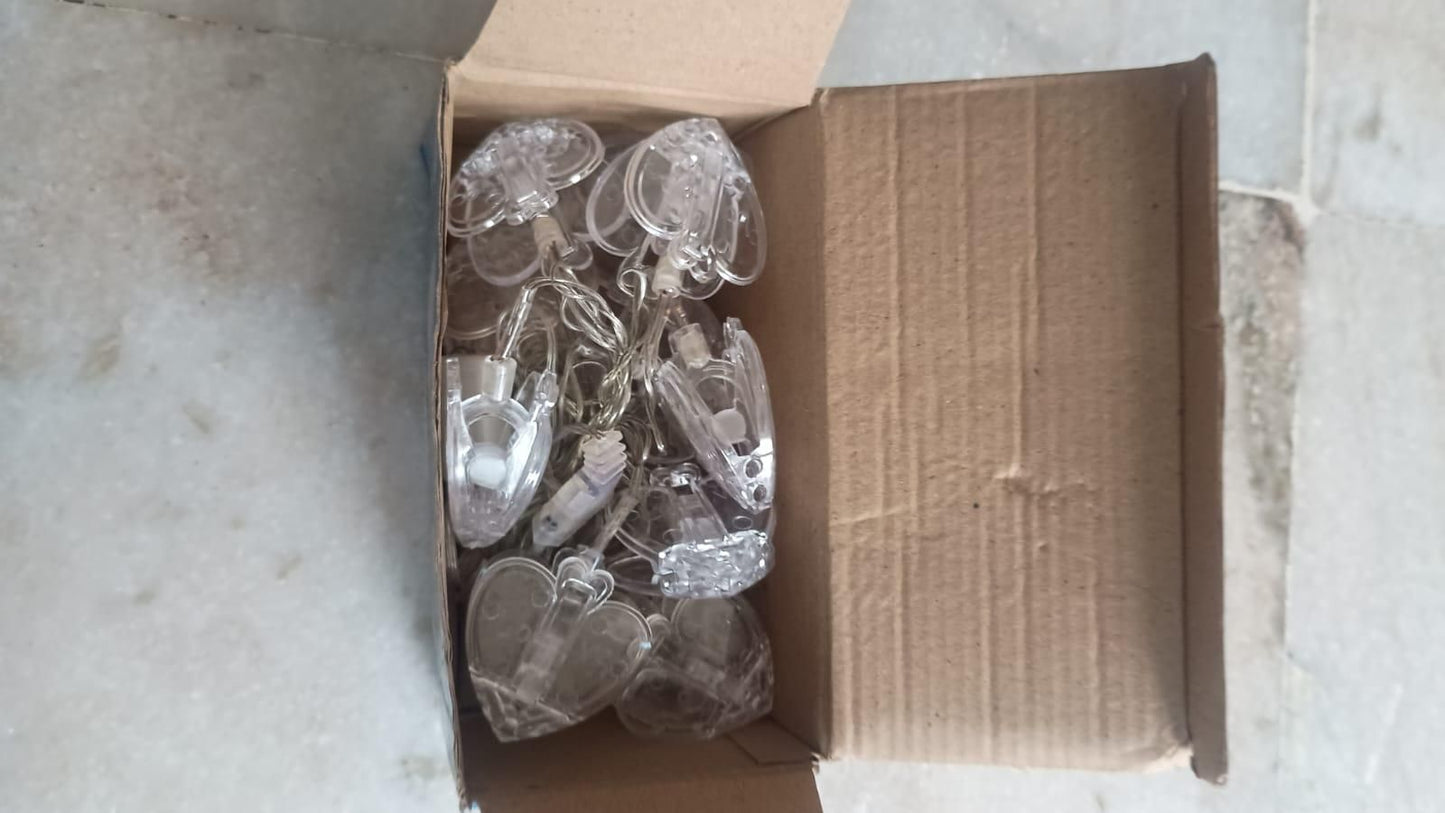 Heart Shaped LED Lights – Warm White Decorative Lamp