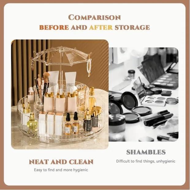 360° Rotating Umbrella Vanity Organizer