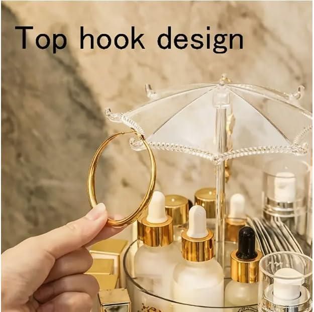360° Rotating Umbrella Vanity Organizer