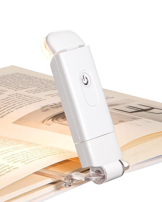 USB Rechargeable Book Reading Light – Adjustable Brightness, Eye-Protective