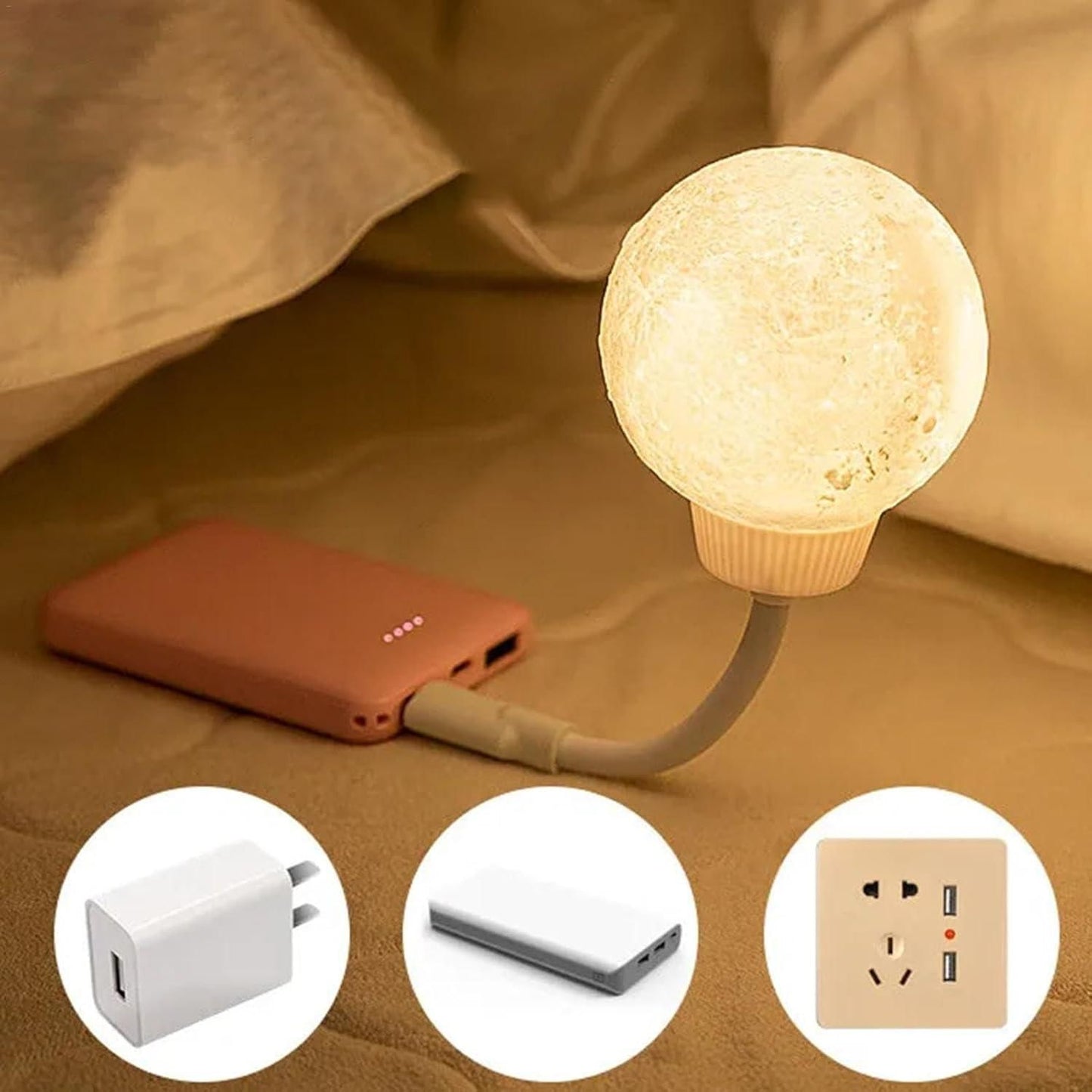 Moon Light Lamp – LED Night Lamp for Bedroom, Home & Office