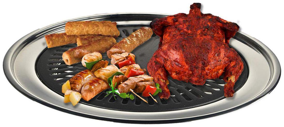 Indoor Gas Smokeless BBQ Grill – Stainless Steel