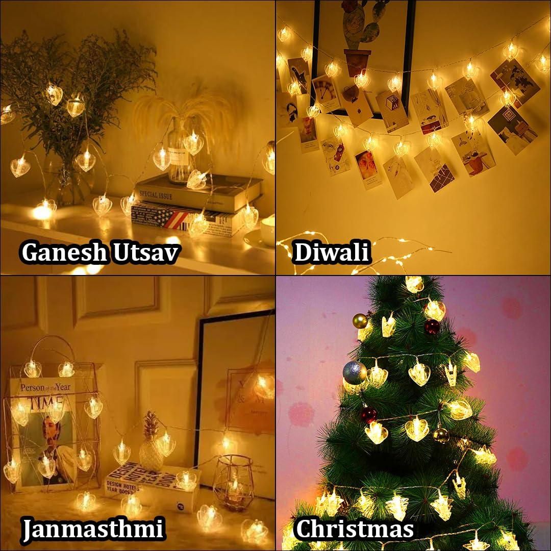 Heart Shaped LED Lights – Warm White Decorative Lamp