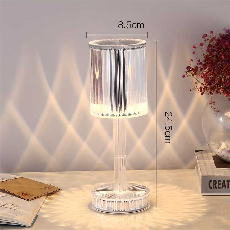 Crystal Table Lamp – 16 Color RGB Remote Control Acrylic Night Light