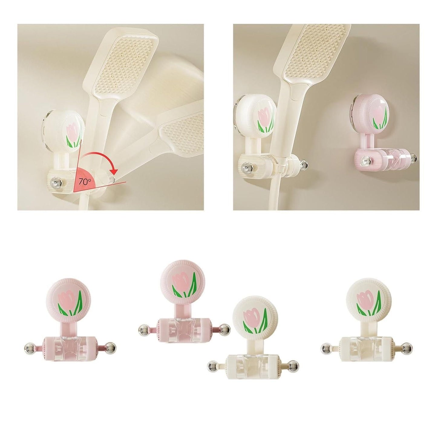 Adjustable Suction Cup Shower Bracket