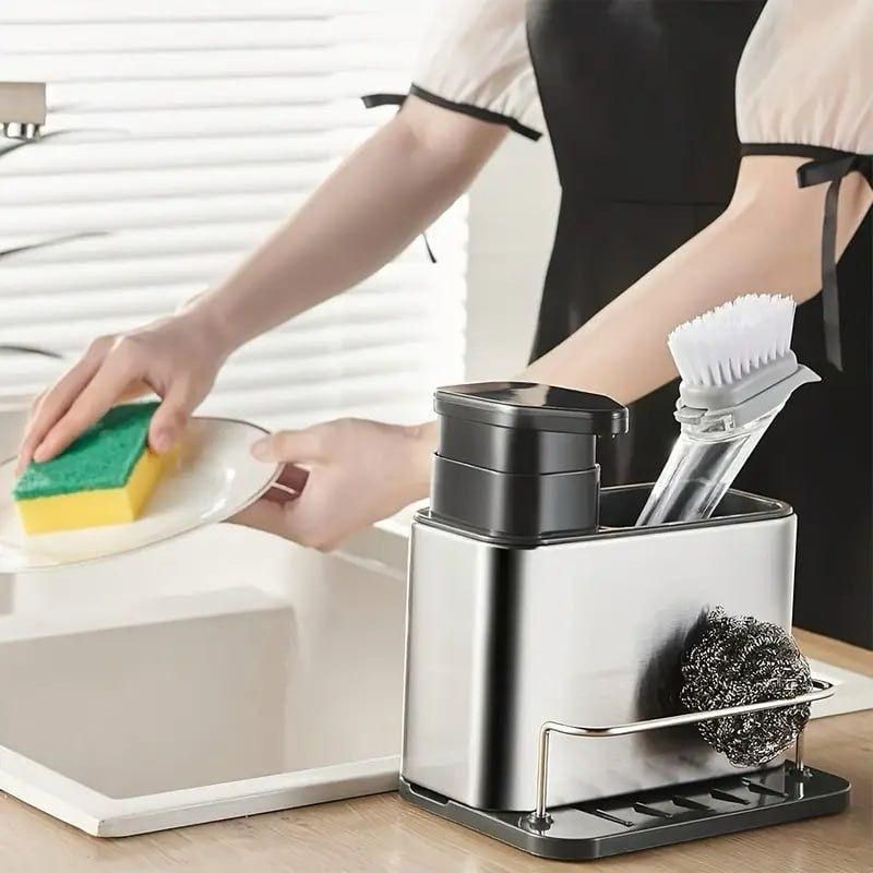 Stylish Stainless Steel Kitchen Sink Organiser Rack